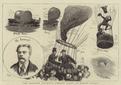 Ilmapalloseuran puutarhajuhlat Lillie Bridgellä tekijältä William Lionel Wyllie
